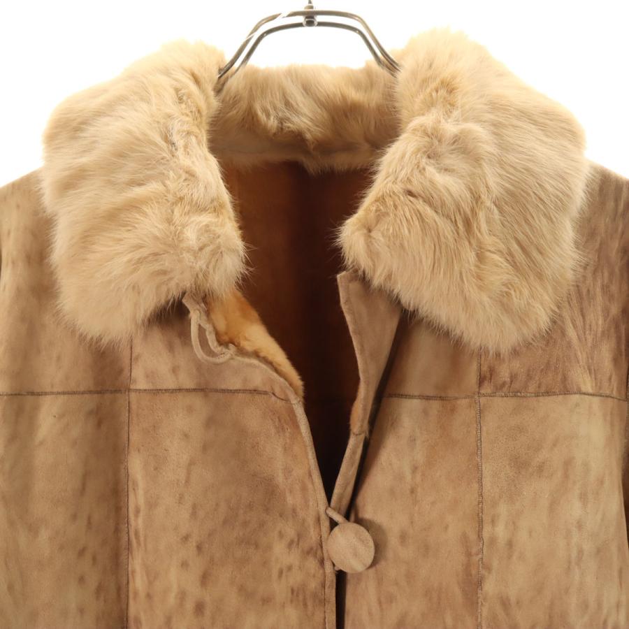 Couture Emba クチュールエンバ 毛皮コート ベージュ レディース 古着