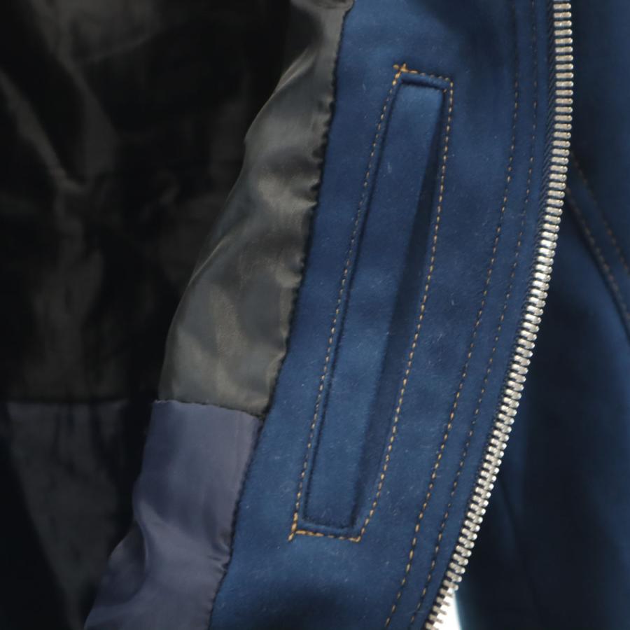 ZARA MAN ザラマン フェイクスエード ジャケット S ネイビー メンズ