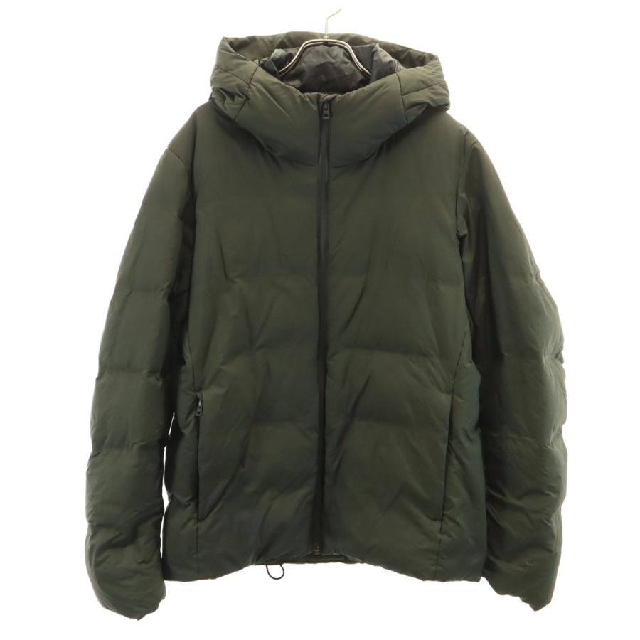 ユニクロ（UNIQLO） シームレス ダウンパーカー L カーキ メンズ 古着 