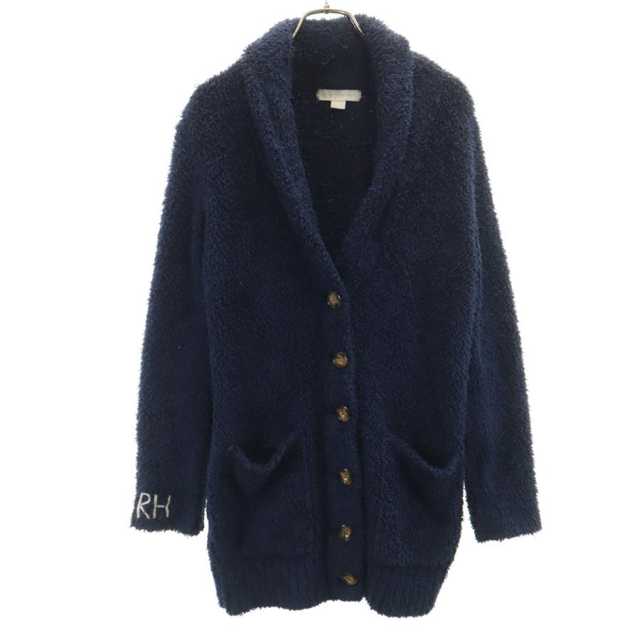 古着 BAREFOOT DREAMS for Ron Herman ベアフットドリームズフォーロンハーマン 長袖 カーディガン XS ネイビー ルームウェア レディース BAREFOOT DREAMS for Ron Herman ベアフットドリームズフォーロン