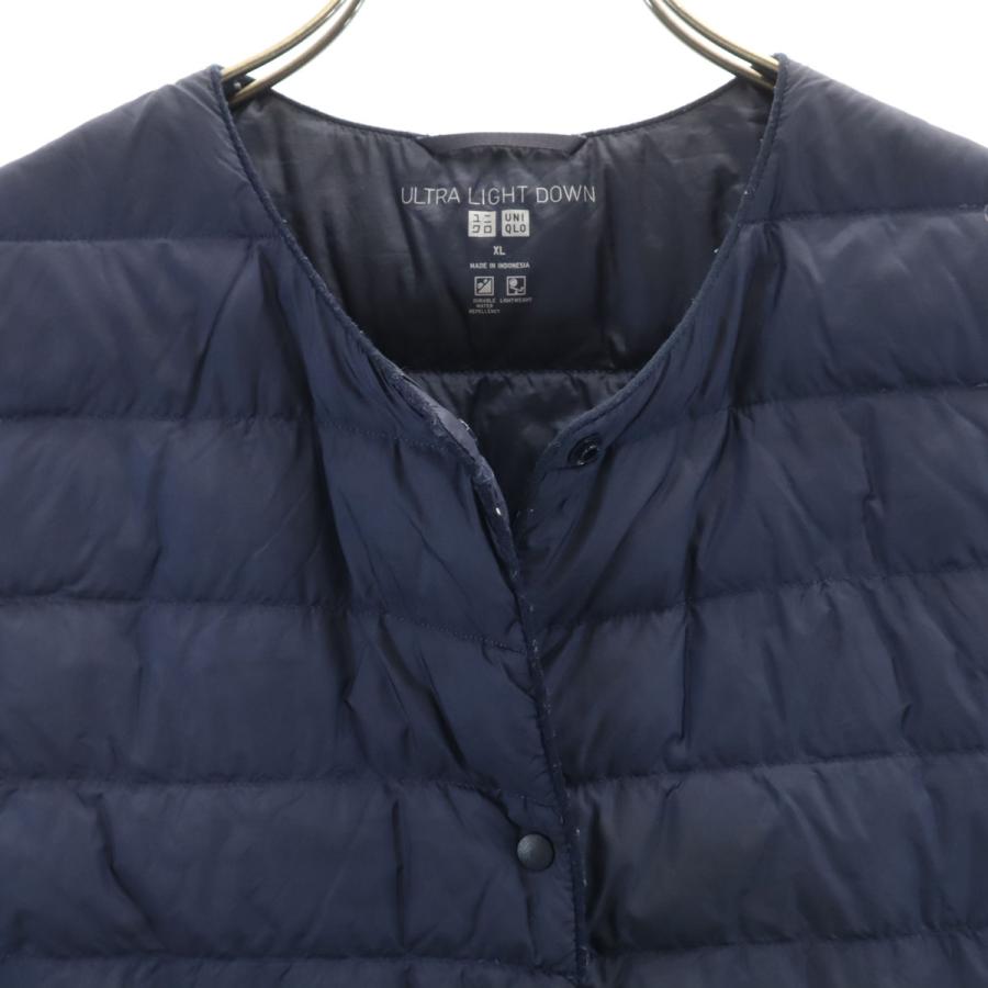 ユニクロ（UNIQLO） ウルトラライト ダウンベスト XL ネイビー