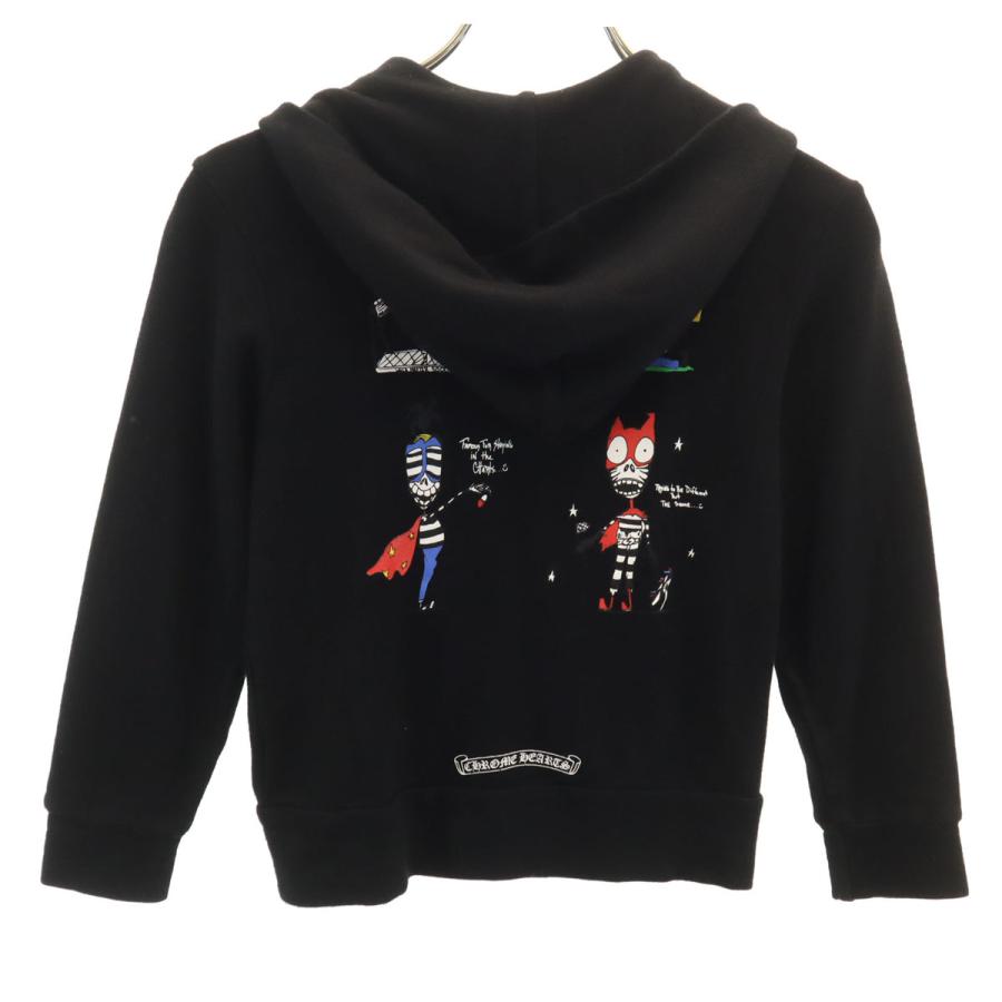 CHROME HEARTS（クロムハーツ） 長袖 ジップパーカー 4T ブラック