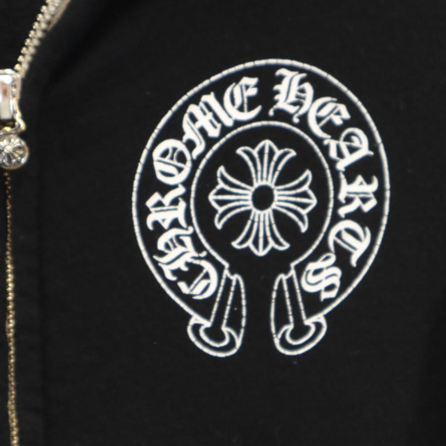 CHROME HEARTS（クロムハーツ） 長袖 ジップパーカー 4T ブラック