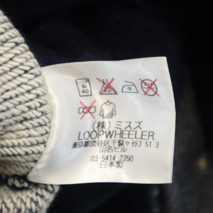 LOOPWHEELER（ループウィラー） 日本製 長袖 ショールカラー