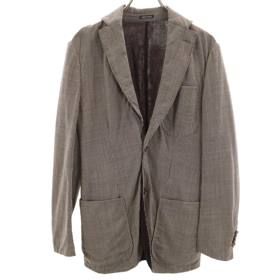 【美品】ジョルジオアルマーニ　テーラードジャケット　編み込み GIORGIO ARMANI ジョルジオアルマーニ 総柄 テーラードジャケット 44
