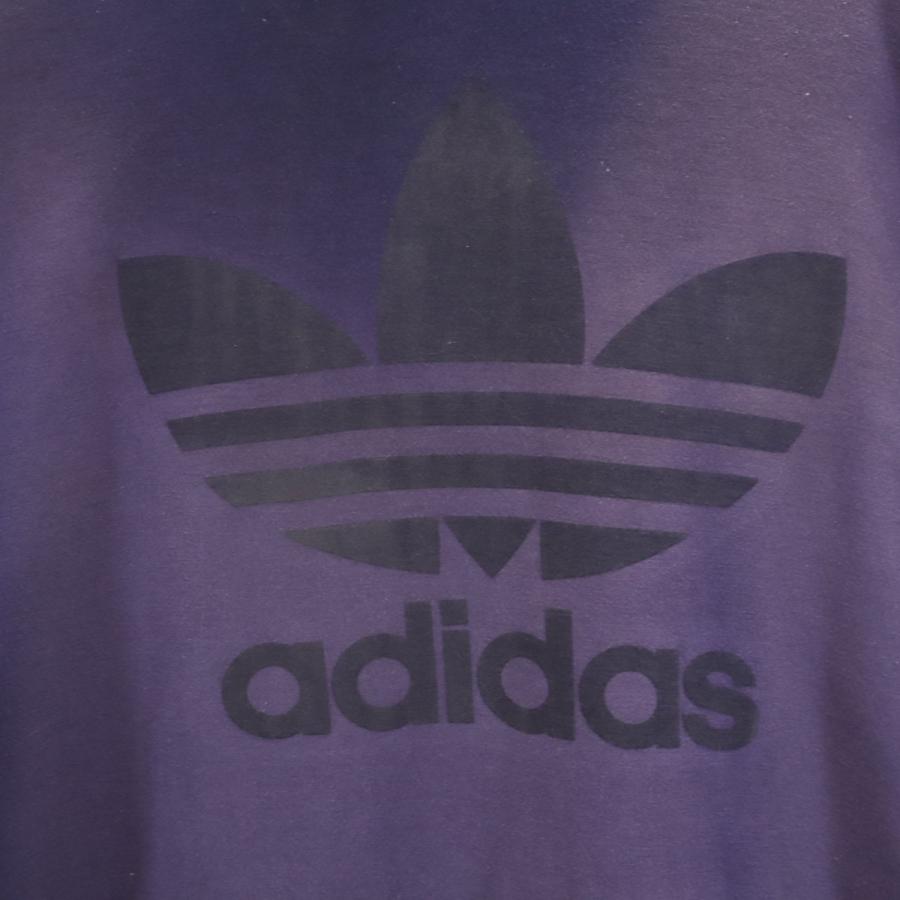 70s 80s デサントアディダス ゲームシャツ ブルー 長袖 L ADS-24 80s デサント製 adidas ゲームシャツ ブルー M〜L | wonder