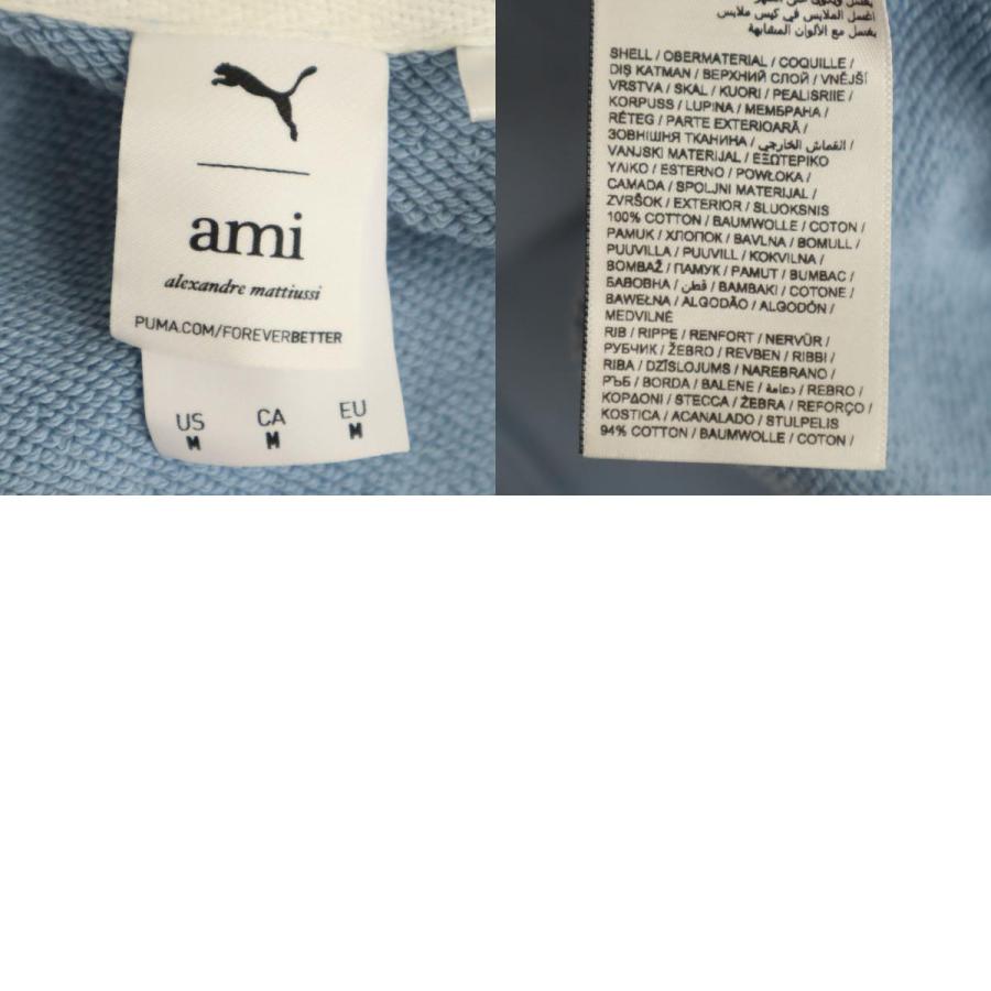 PUMA（プーマ） Ami paris アミ コラボ 長袖 ハーフジップ スウェット