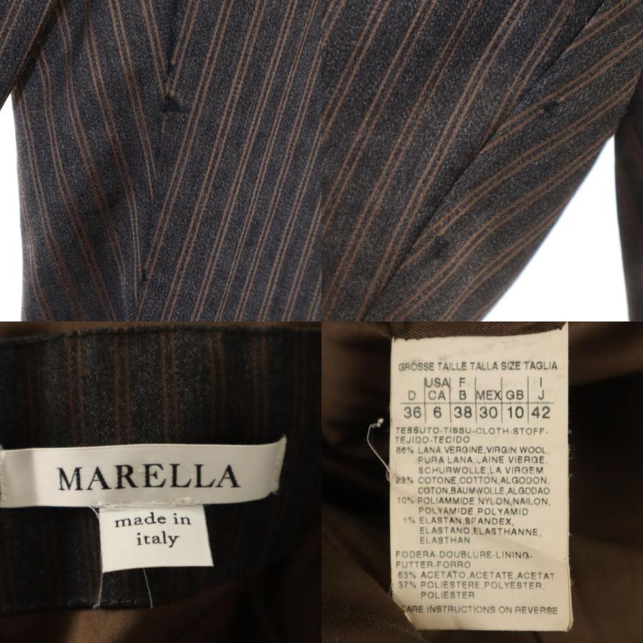 MARELLA（マレーラ） イタリア製 ストライプ柄 パンツスーツ 上下 
