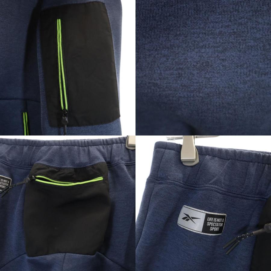 新品　Reebok　薄手　スウェット　パーカー　セットアップ　M Reebok（リーボック） スウェットパーカー 上下セットアップ M