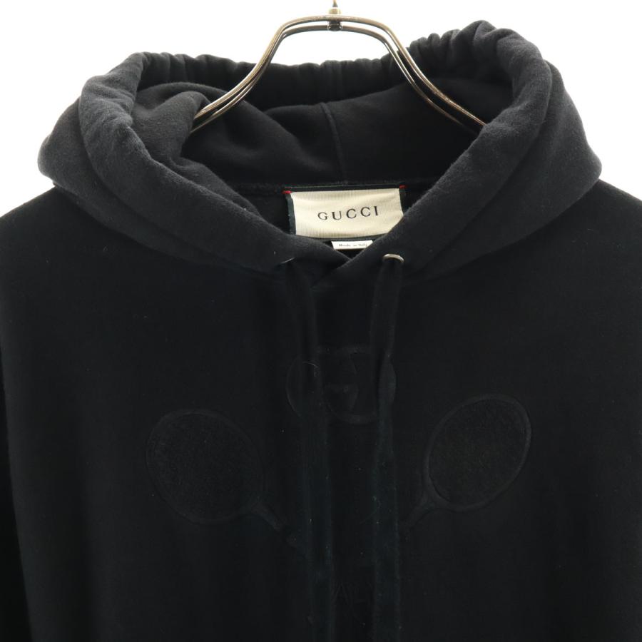 古着 GUCCI グッチ イタリア製 長袖 スウェットパーカー XS ブラック 560502 メンズ GUCCI（グッチ） イタリア製 長袖 スウェットパーカー XS ブラック