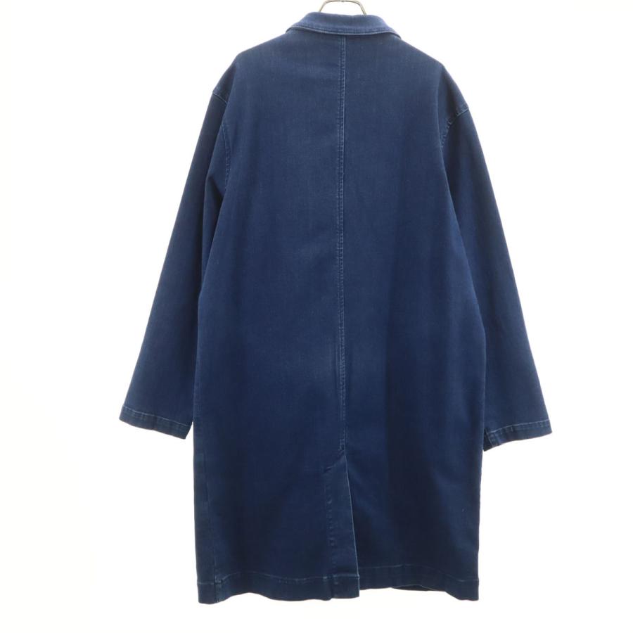 ZARA MAN ザラマン デニム ステンカラーコート M インディゴブルー