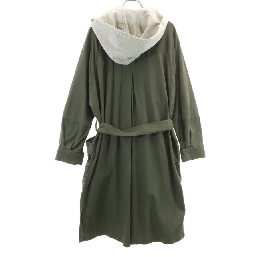 ZARA（ザラ） フーデッド コート M-L カーキ TRF COLLECTION 