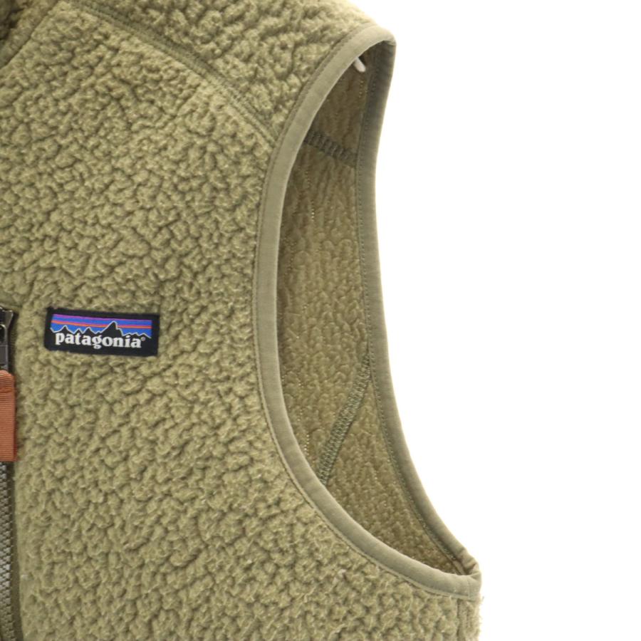 patagonia（パタゴニア） レトロパイル フリース ベスト S オリーブ系