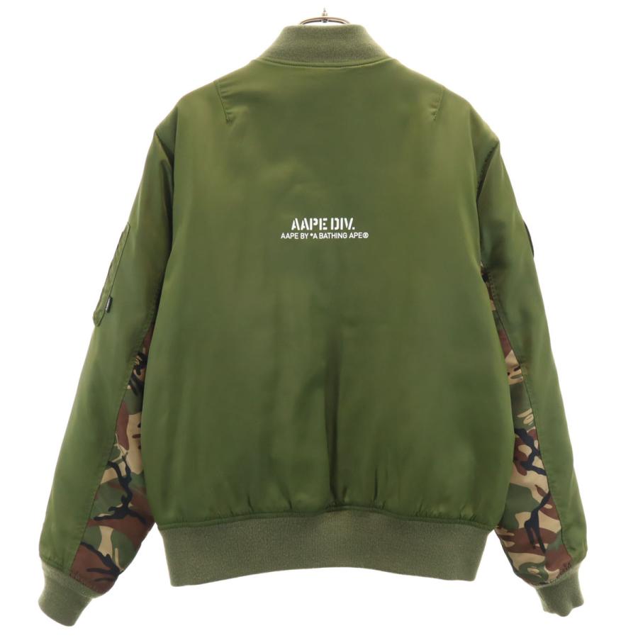 APEエイプフライトジャケットミリタリージャケットＸＬカーキMA-1 AAPE BY A BATHING APE（エーエイプバイアベイシングエイプ） MA-1