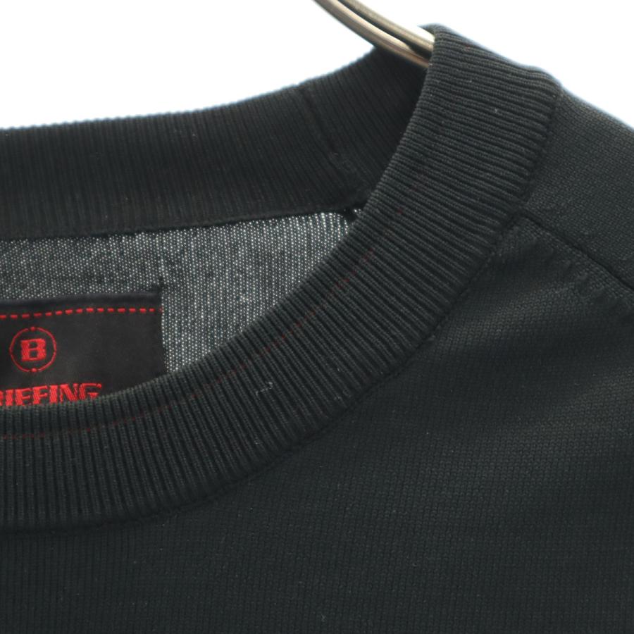 BRIEFING ブリーフィング　Mサイズ ブラック　ニット長袖　新品未使用 BRIEFING（ブリーフィング） 美品 ゴルフ 長袖 クルーネック ニット M
