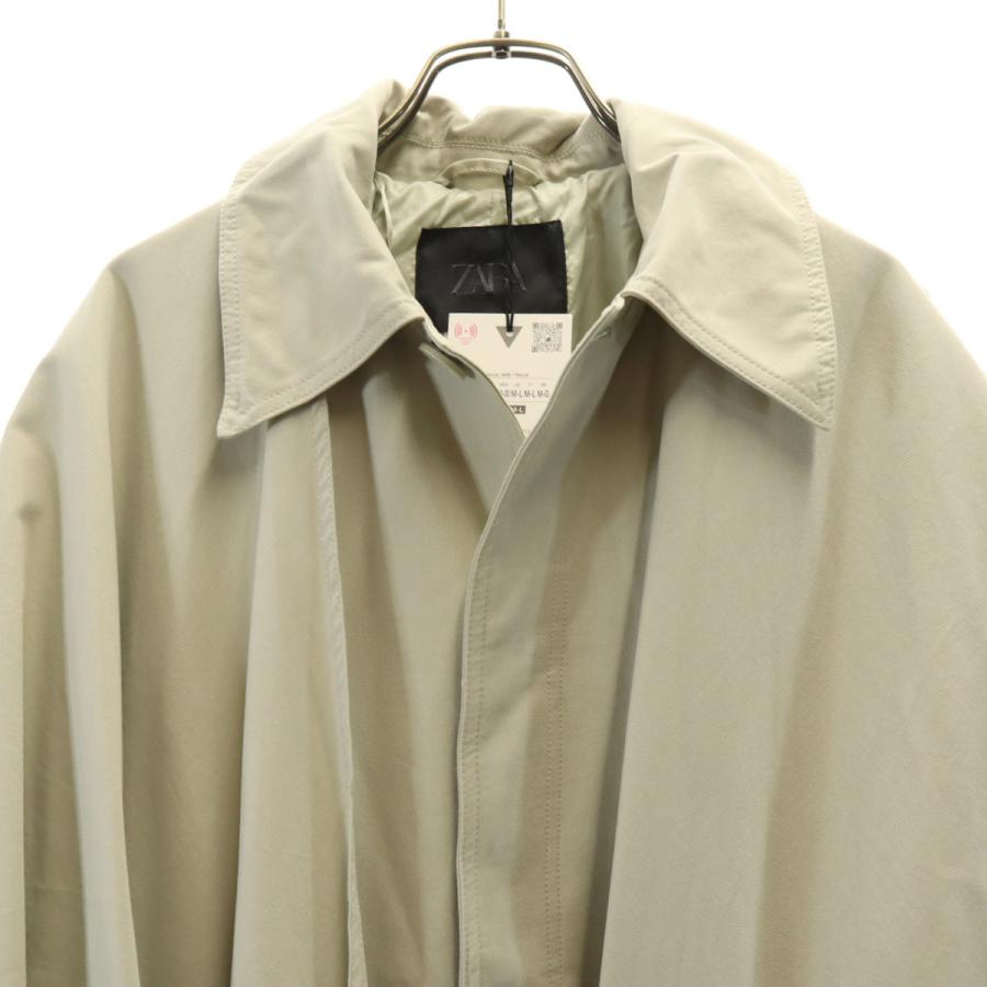 ZARA（ザラ） 未使用 コート M-L カーキ ハーバード大学 メンズ 古着