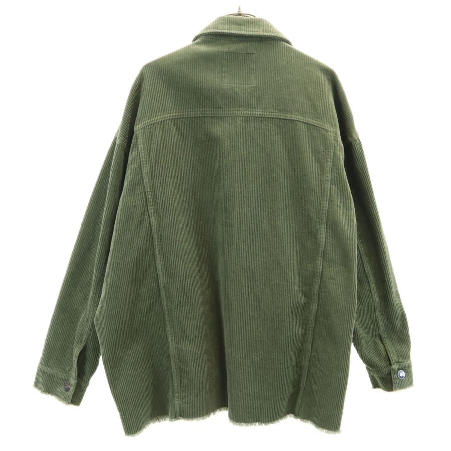 ZARA（ザラ） コーデュロイジャケット L カーキ レディース 古着 中古