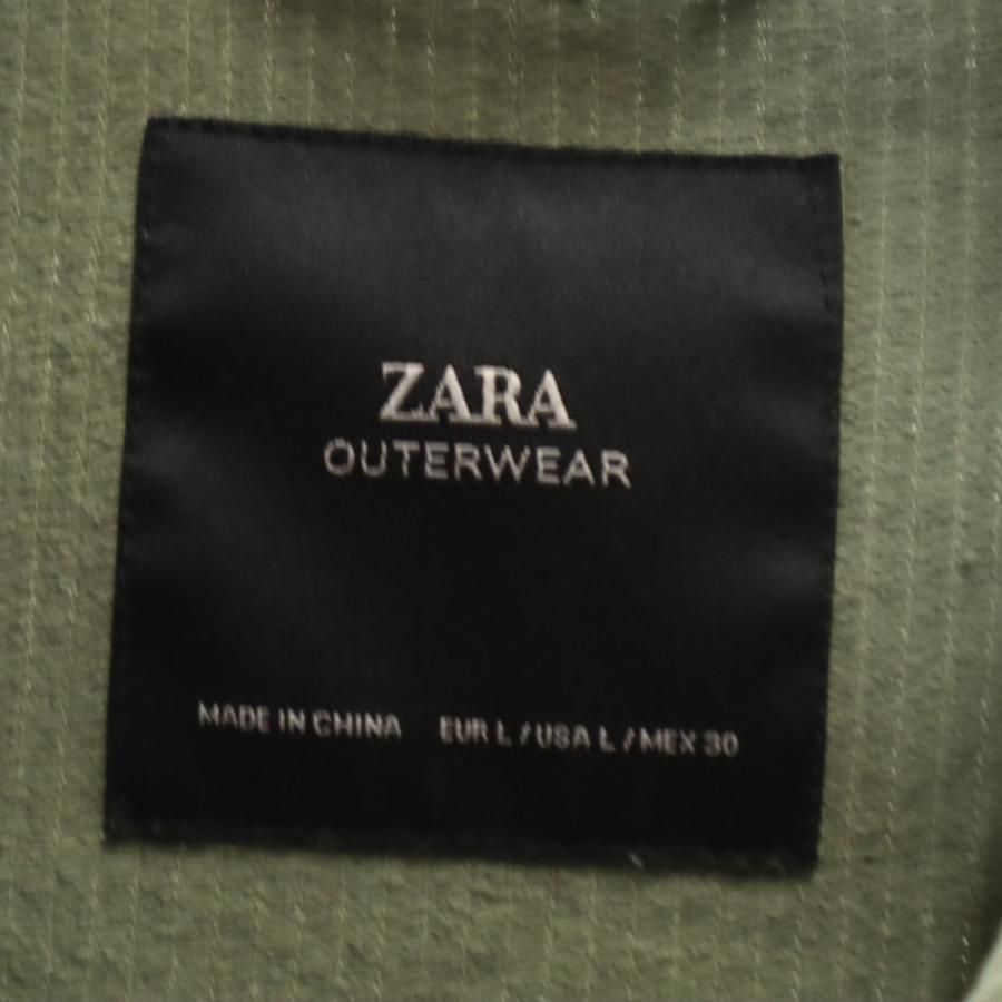 ZARA（ザラ） コーデュロイジャケット L カーキ レディース 古着 中古