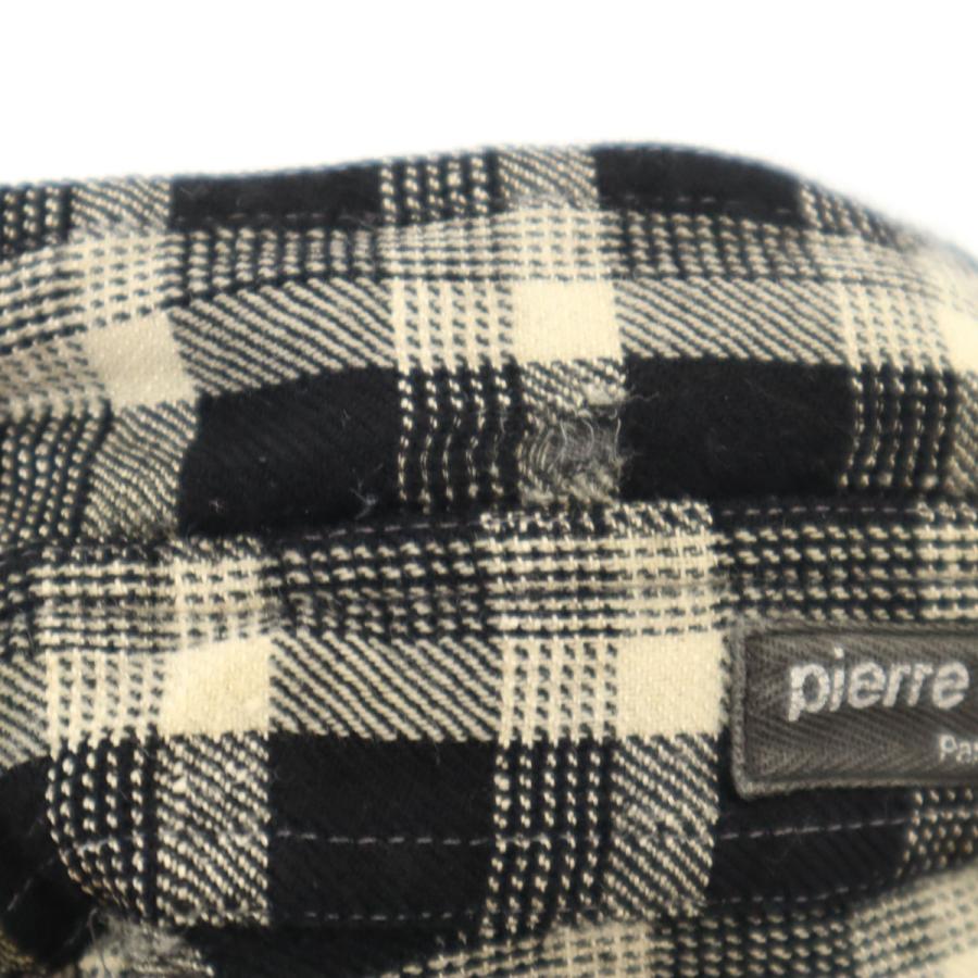 pierre cardin（ピエール カルダン） チェック柄 長袖 シャツ ブラック 