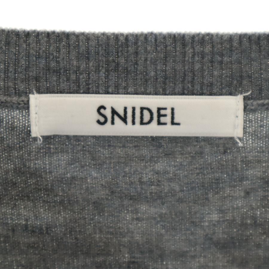 古着 美品 SNIDEL スナイデル foxy illustrations コラボ USAGI ONLINE10周年限定 長袖 ニットカーディガン F グレー レディース SNIDEL（スナイデル） 美品 foxy illustrations コラボ USAGI ONLINE10
