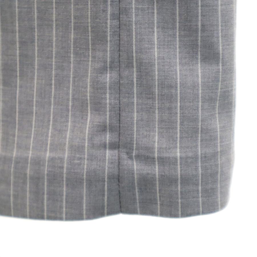 未使用 ZARA MAN ザラマン ストライプ柄 チェスターコート M グレー