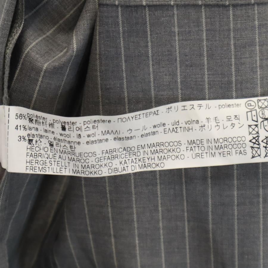 未使用 ZARA MAN ザラマン ストライプ柄 チェスターコート M グレー