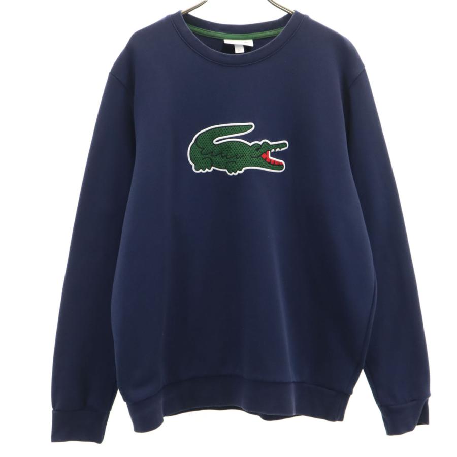 LACOSTE（ラコステ） 長袖 スウェット トレーナー L ネイビー メンズ 