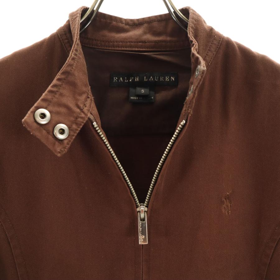 Polo Ralph Lauren ブラウンレザーシングルライダースジャケット RALPH LAUREN ラルフローレン シングルライダースジャケット S