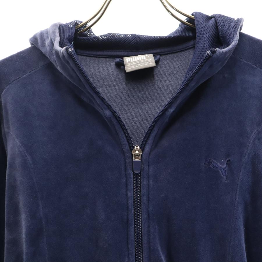 PUMA（プーマ） 長袖 ベロア ジップパーカー 上下セットアップ M/XS