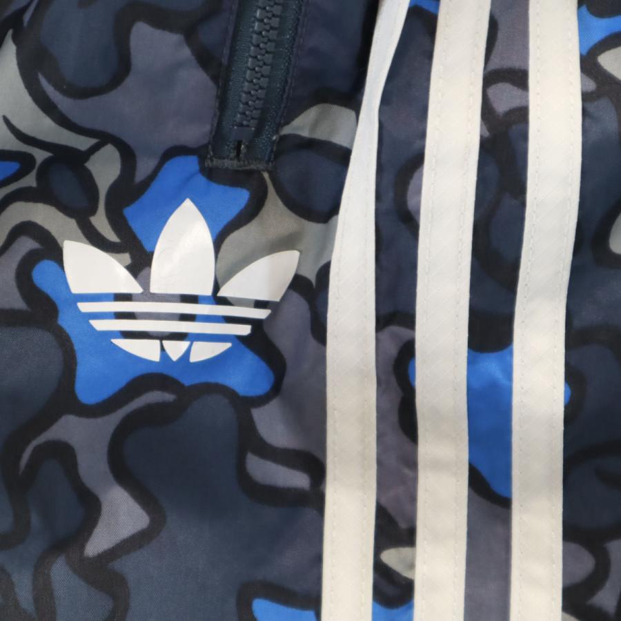 アディダス・ウィンドブレーカー上下セット・男性用Lサイズ・美品 adidas（アディダス） 総柄 ウインドブレーカー 上下セットアップ L
