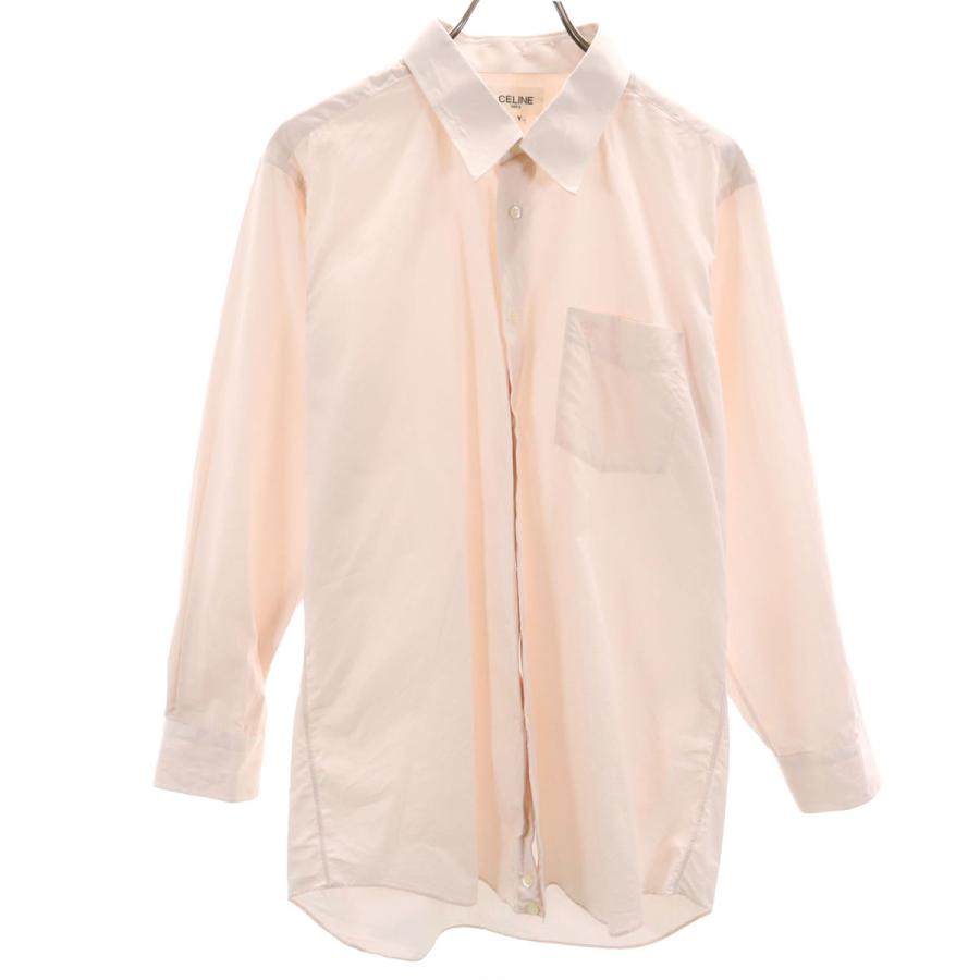 CELINE ピンク 長袖シャツ CELINE ピンク 長袖Tシャツ【公式 