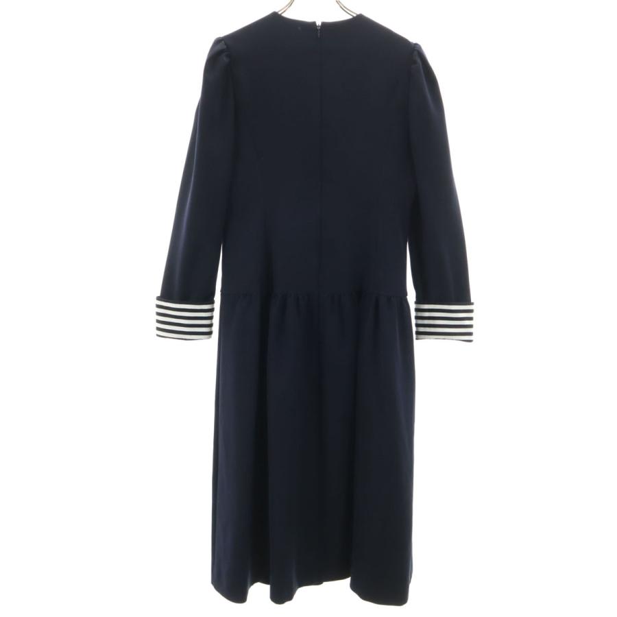 本日まで値下げ！！BORDERS at BALCONY 膝丈ワンピース 長袖 BORDERS at BALCONY（ボーダーズアットバルコニー） 日本製 長袖