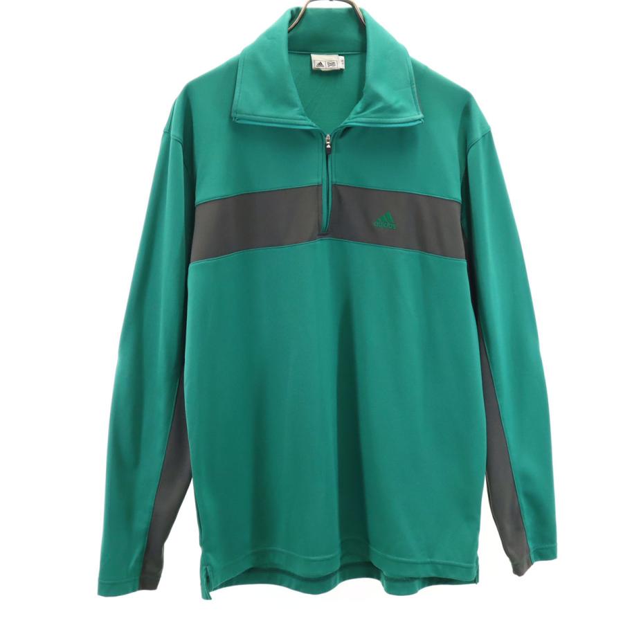 adidas（アディダス） ゴルフ ハーフジップ ウェア L グリーン