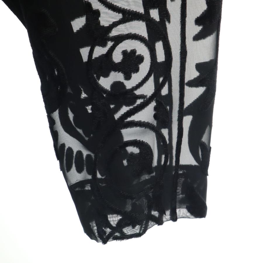GIVENCHY ジバンシー border long cutsew Y2K GIVENCHY（ジバンシィ） 90s 日本製 オールド 総柄 長袖 シースルー