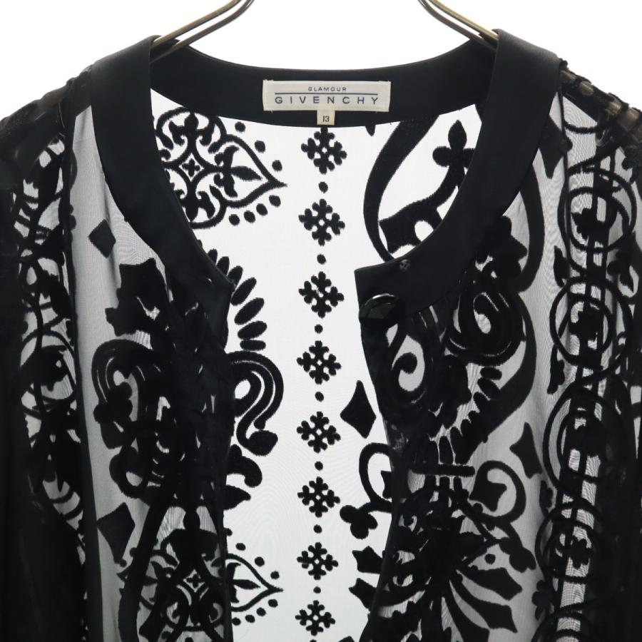GIVENCHY（ジバンシィ） 90s 日本製 オールド 総柄 長袖 シースルー