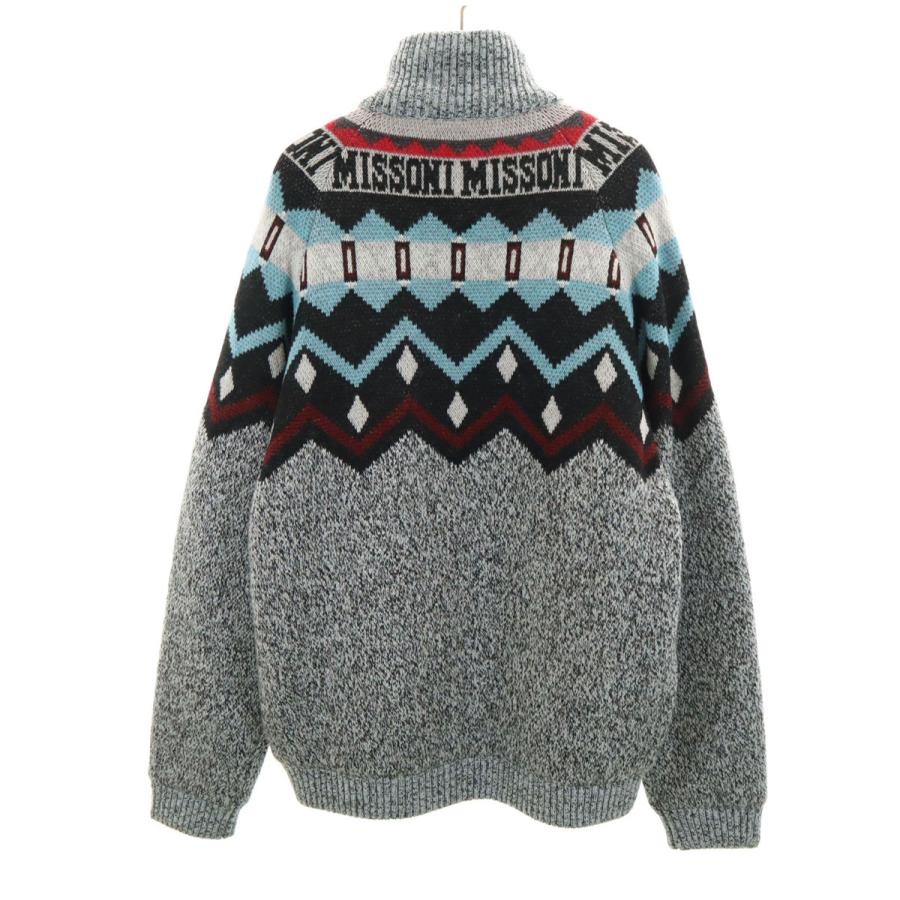 MISSONI（ミッソーニ） フェアアイル柄 ニットジャケット 48 マルチ