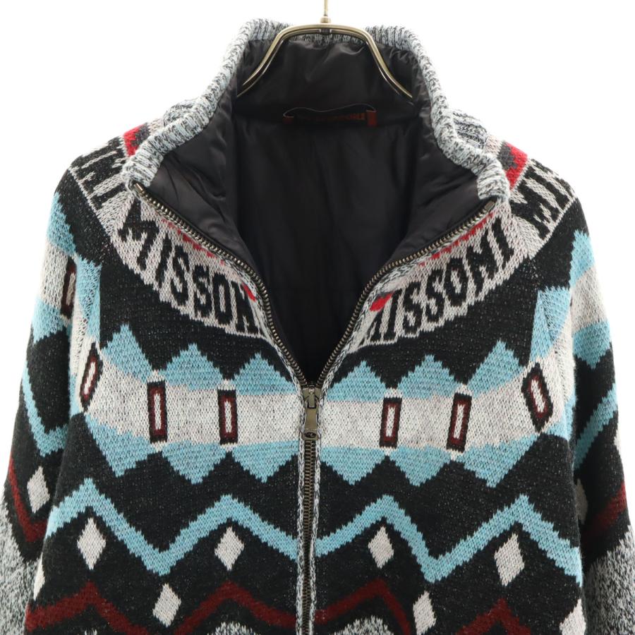 MISSONI（ミッソーニ） フェアアイル柄 ニットジャケット 48 マルチ