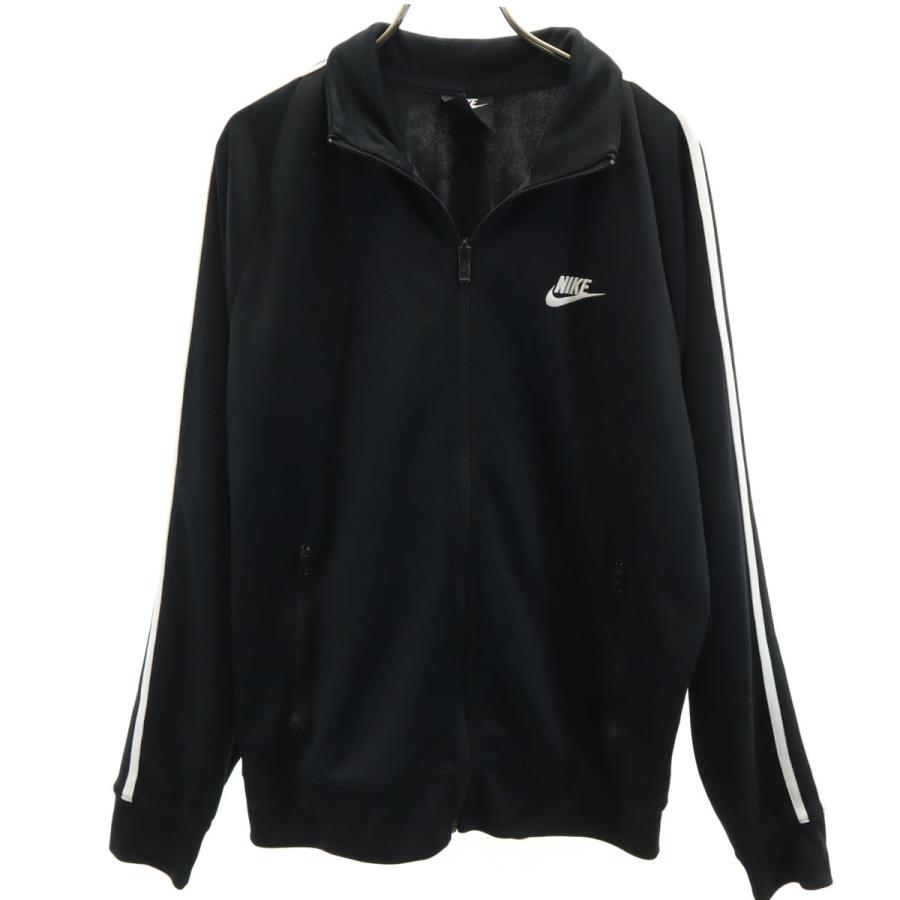 黒 L トラックジャケット プリーツ ナイキ Nike NIKE ロゴ トラックジャケット レディース ジャケット ナイロン ナイキ ジャケット・アウター