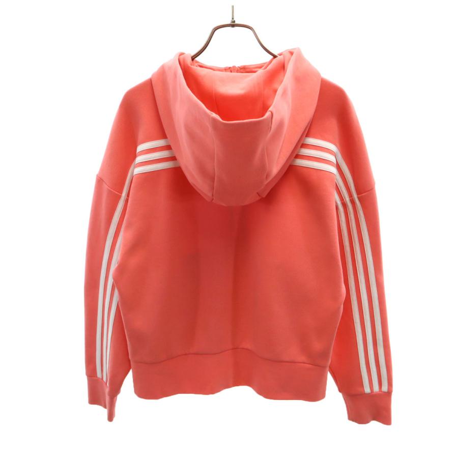 【美品】adidas ピンクジップパーカー adidas（アディダス） 【美品】アディダス ジップパーカー ピンク ロゴ