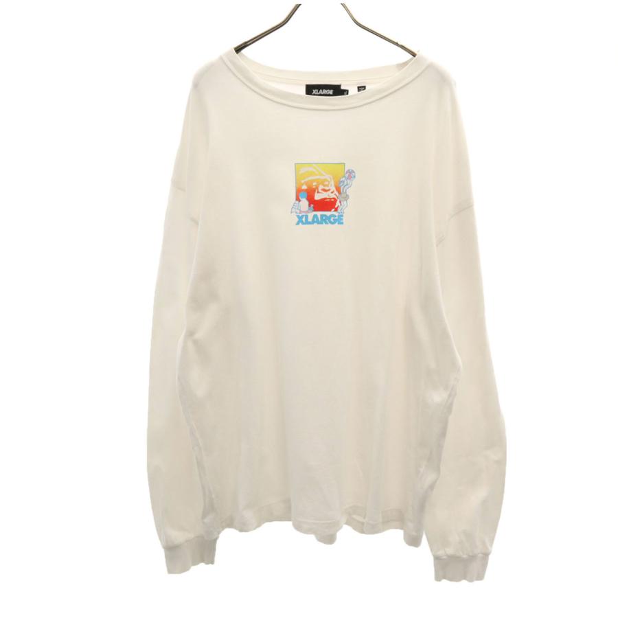 XLARGE（エクストラ ラージ） 長袖 Tシャツ XL ホワイト ロンT メンズ