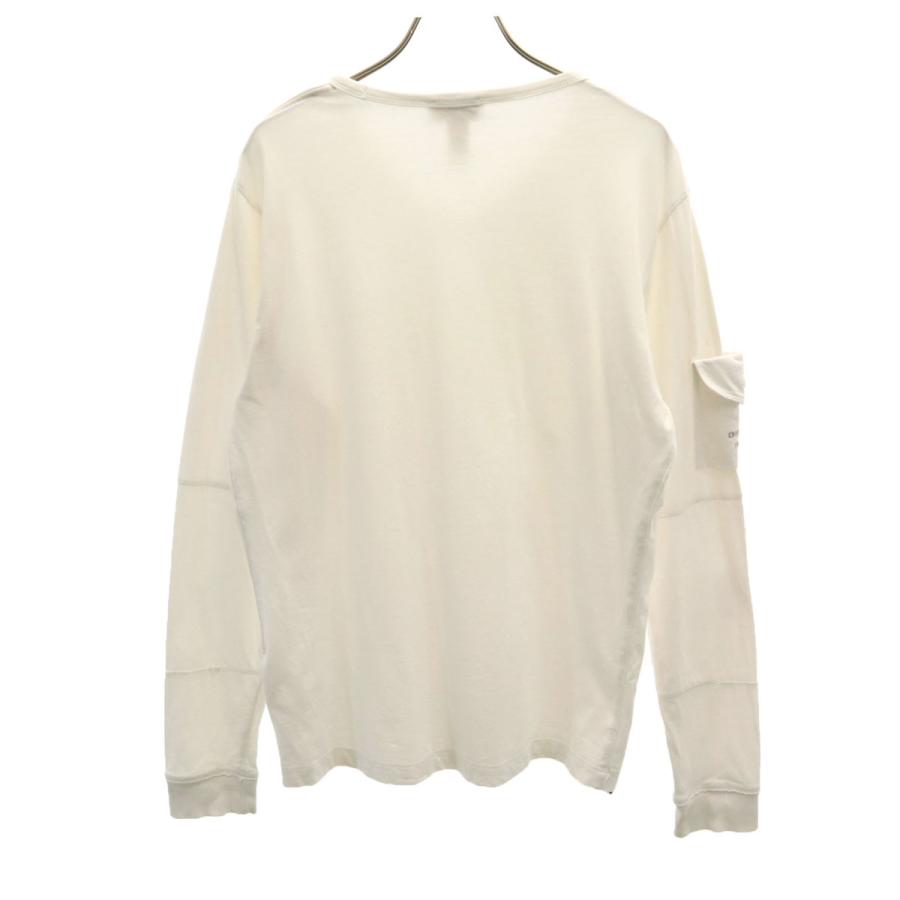 DIESEL（ディーゼル） 長袖 Vネック Tシャツ S ホワイト ロンT メンズ