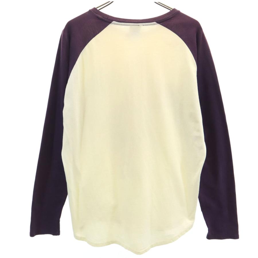 graniph グラニフ ネズミ 長袖 Tシャツ M 生成り ロンT ラグラン 