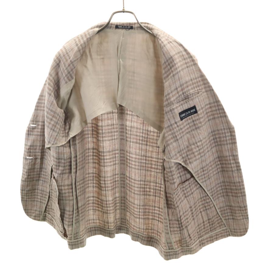 レディース COMME CA DU MODE ブラウン ストライプ テーラードジャケット