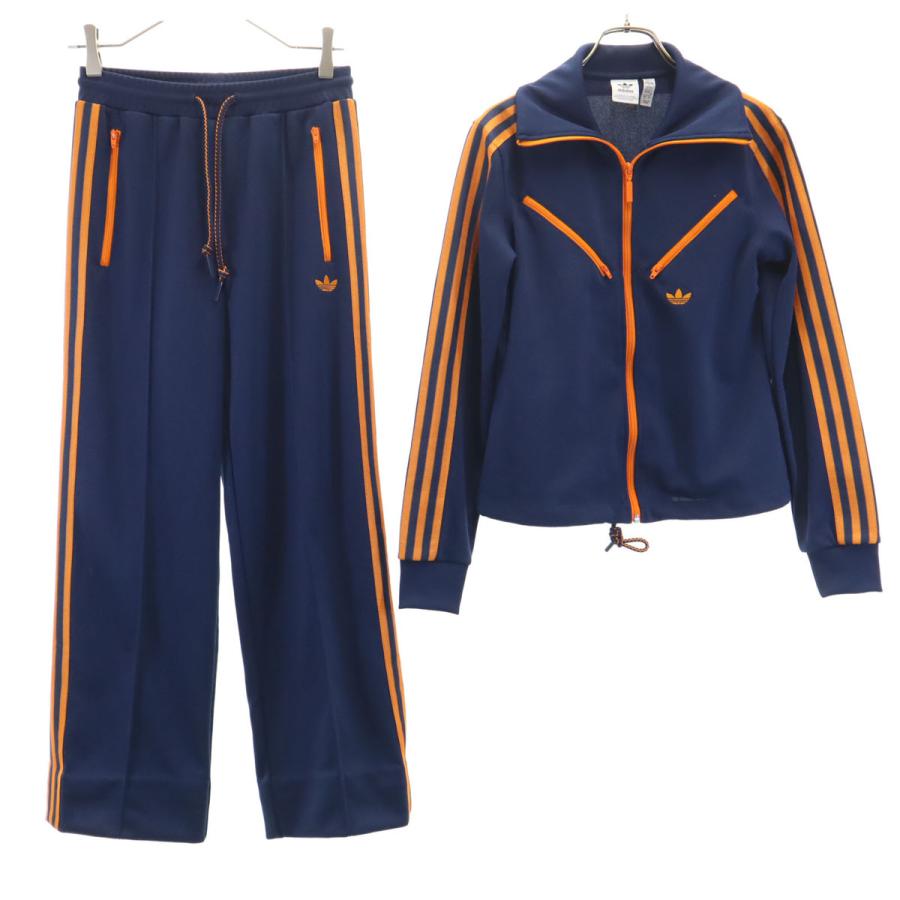  セットアップ　ジャージ　古着　トレフォイルロゴ adidas（アディダス） トレフォイルロゴ トラックジャケット 上下