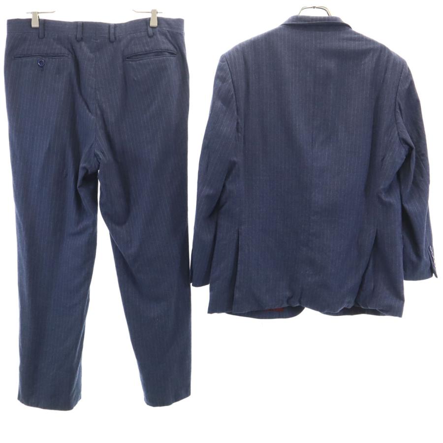 TAKASHIMAYA 高島屋 日本製 ストライプ柄 ランバン生地 スーツ 上下