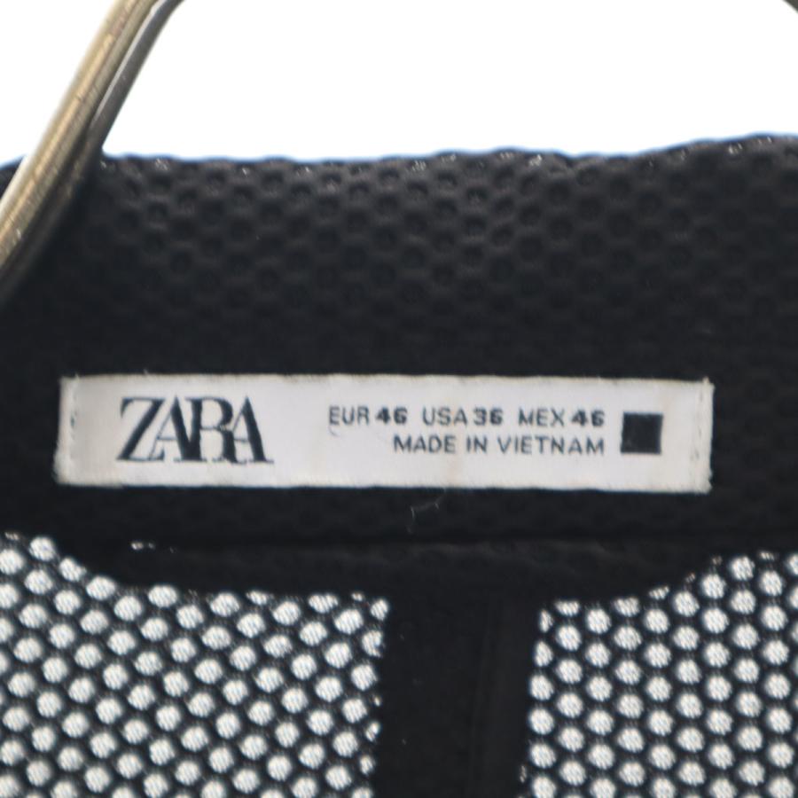 ZARA（ザラ） メッシュ ジャケット 36 ブラック ストレッチ メンズ