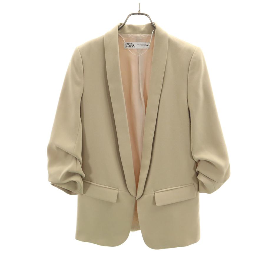 ZARA（ザラ） 7分袖 ジャケット S ベージュ レディース 古着 中古 