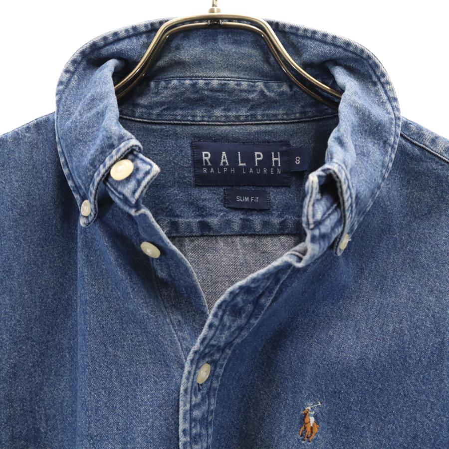 【定番】Ralph Lauren ボタンダウン デニム シャツ ダンガリー RALPH LAUREN ラルフラルフローレン 長袖 ダンガリーデニム ボタン