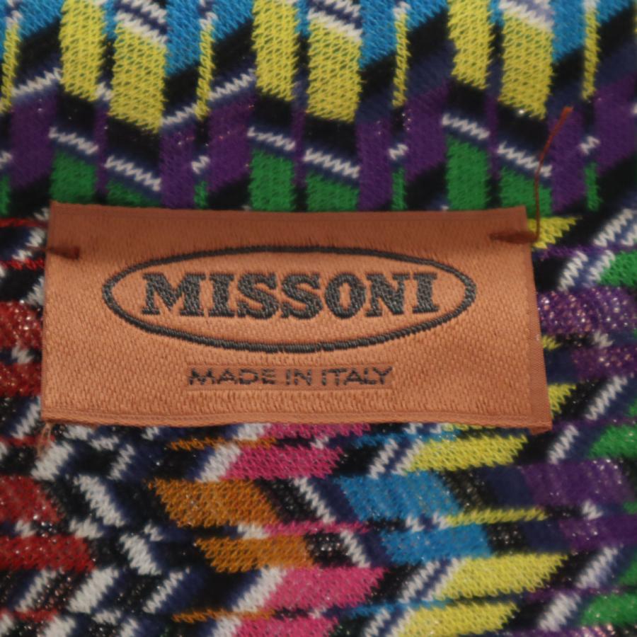 MISSONI（ミッソーニ） 総柄 長袖 ラペル ニットカーディガン 50