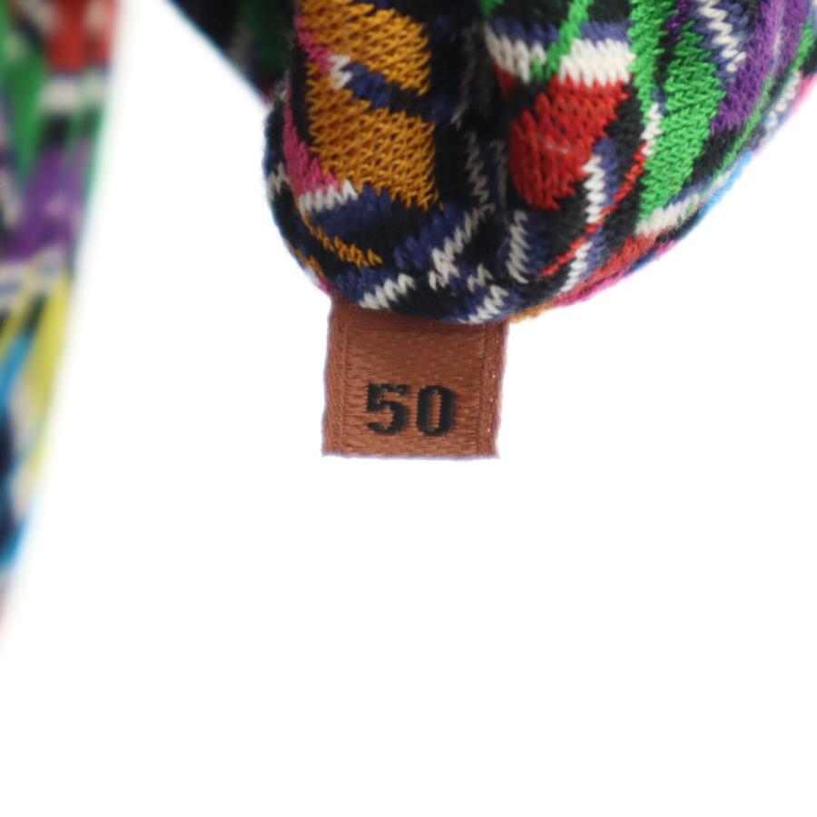 MISSONI（ミッソーニ） 総柄 長袖 ラペル ニットカーディガン 50